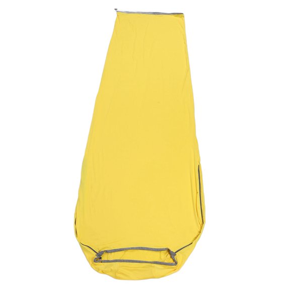 Travel Sleeping Bag Liner, Sleeping Bag Liner Breathable Lightweight Dirt Resistant Portable for Backpacking Hotel Camping Hostels Yellow