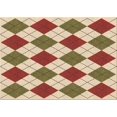 thumbnail image 1 of Ahgly Tapis Rectangulaire Lavable en Machine Intérieur Transitionnel Acajou Brun, 3 Pieds x 5 Pieds, 1 of 7