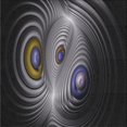 thumbnail image 1 of Ahgly Company Tapis Carrés d'Intérieur à Motifs Noirs, Carré de 3', 1 of 6