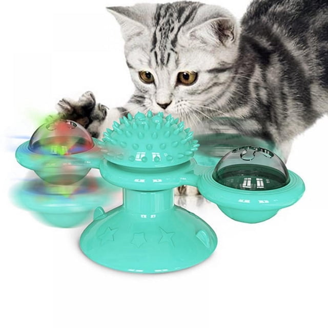 Jouets Interactifs pour Chats d'Intérieur Meilleures Ventes Herbe à Chat Jouets d'Herbe à Chat pour Chats d'Intérieur Jouet Interactif pour Chat Jouets pour Chaton Jouets pour Chat Roue Interactive pour Chat Exerciseur pour Chats d'Intérieur Moulin à Vent Chat