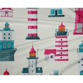 thumbnail image 5 of oneOone Polyester Spandex Pink Fabric Sea Lighthouse Sewing Craft Projects Fabric Prints By Yard 56 Inch Wide, 5 of 5
