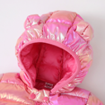 thumbnail image 4 of PatPat Toddler Boy/Toddler Girl 3D Ear Design Metallic Quilted Cotton-Padded Jacket, 4 of 6