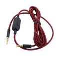 thumbnail image 4 of Bunblic Gaming Headset Cable Audio AUX Splitter Cable Braided Wire Easy to Use High Quality 2.0M Length Replaceable Plug Audio Cable Red, 4 of 8