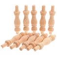 thumbnail image 1 of SWETRACE 10Pcs Wood Spindles for Deck Railing and Stair Balusters Indoor Use 3.34X0.71X0.71In, 1 of 6