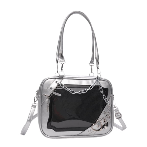 GUOOL Sac à Bandoulière Mode Grande Capacité Sac Fourre-Tout en PU pour Déplacements Fête Travail