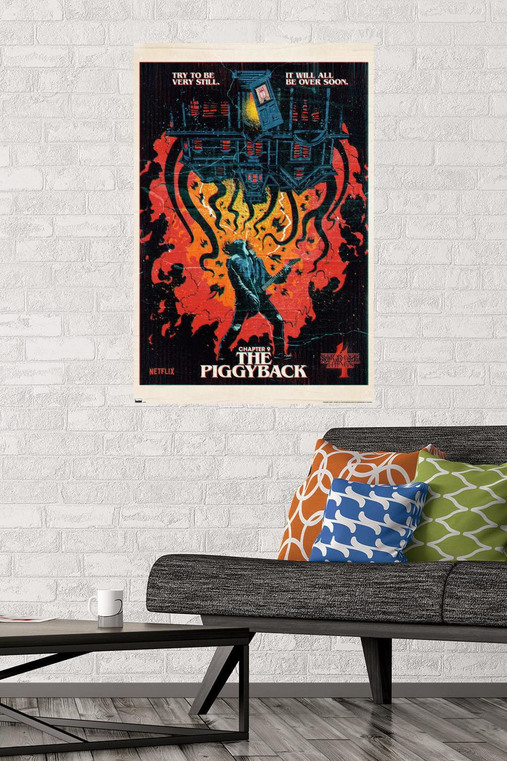 Netflix Stranger Things: Season 4 - The Piggyback Wall Poster with Magnetic Frame