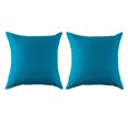 thumbnail image 1 of Coussin carré d'extérieur 18in - aqua (paquet de 2), 1 of 4
