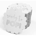 thumbnail image 4 of Inkdotpot Pack Of 50 Real Silver Foil Paper Tags Ready To Pop Baby Shower Favor Hang Tags, 4 of 6