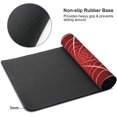 thumbnail image 2 of Red Spider Web Gaming Mouse Pad XL, Extended Stitched Edges Mousepad, Large Mouse Mat Desk Pad, Long Non-Slip Rubber Base Mice Pad（35.5x16 Inch）, 2 of 5