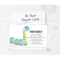 thumbnail image 3 of Inkdotpot 30Dinosaur Jungle Animals Baby Shower Book Request Cards Bring A Book Instead Of A Card Baby Shower Invitations Inserts Games, 3 of 6