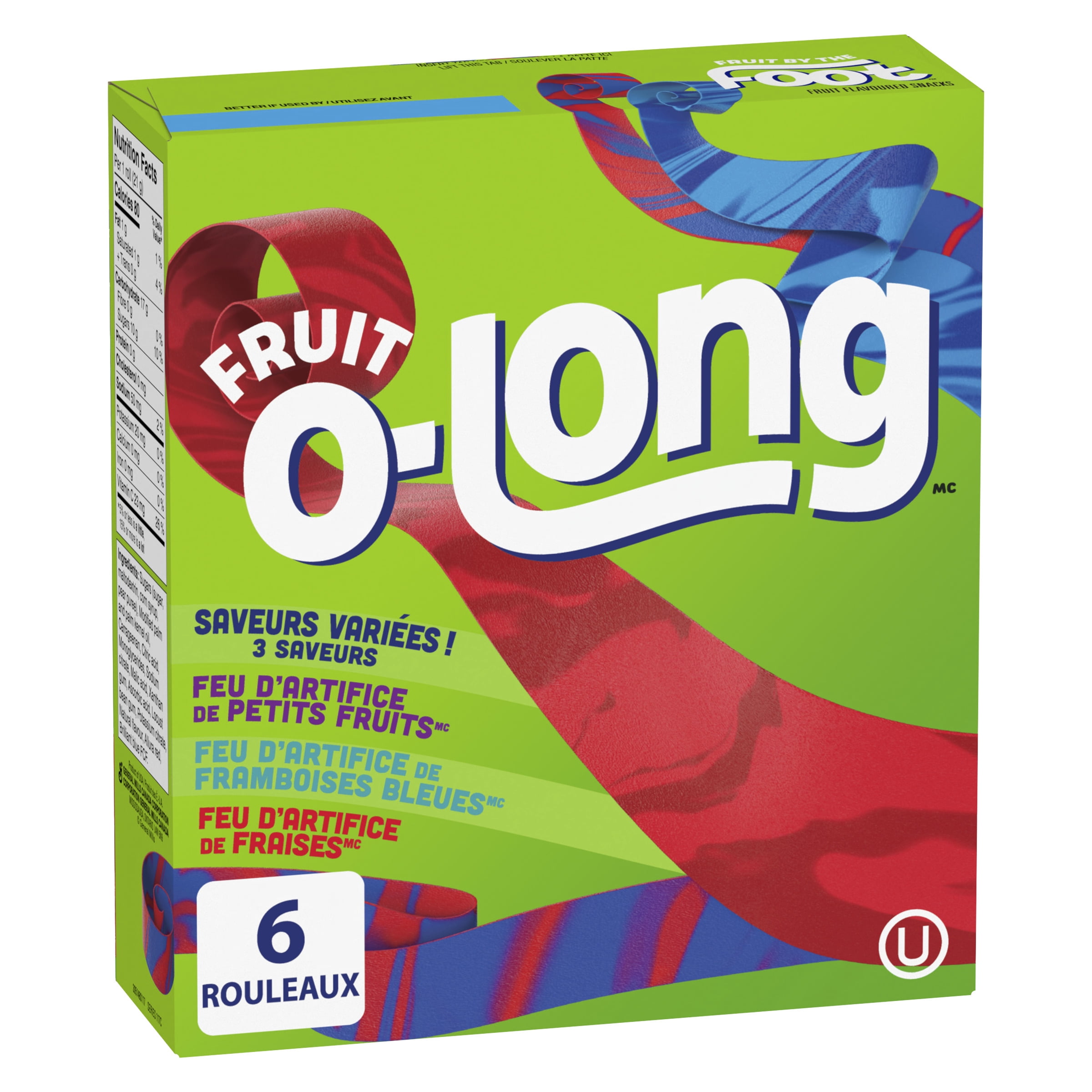 Fruit by the Foot Fruit Flavoured Snacks, Variety Pack, Gluten Free, Kids Snacks, 6 rolls