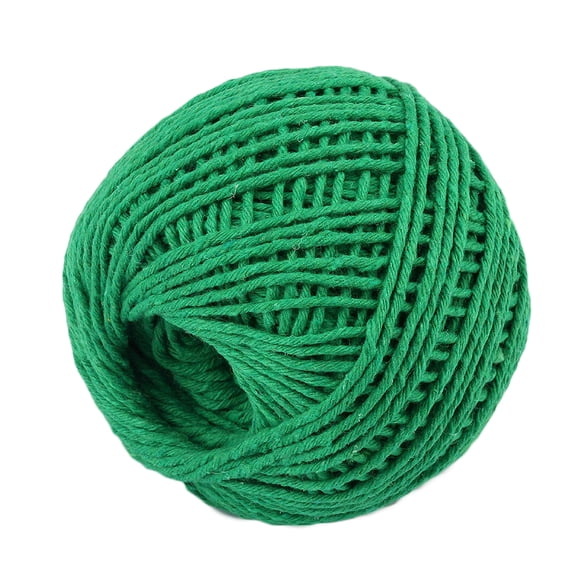 kurtrusly Cotton Thread Weave Socks Clothes Hats Clothing Practicing Prop Sewing Rope Multicolored 100 Meters for Beginners DIY Ropes green
