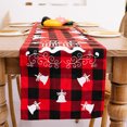 thumbnail image 2 of Xmas Table Runner Washable Red Plaid Washable Red Black Plaid Tablecloths Printed Rectangle Placemat Kitchen Birthday Home Living Room Decorations Garland, 2 of 9