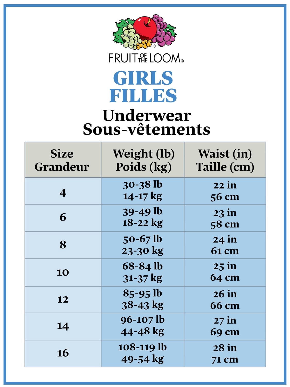 Fruit of the Loom Girls 100% Ringspun Cotton Bikinis, 9-Pack