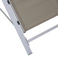 thumbnail image 5 of vidaXL Chaise Longue Textilène et Aluminium Taupe, 5 of 5
