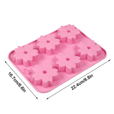 EGNMCR Cake Mold 6 Flower Cake Mold, Soap Fragrance, Candle Flower, Ice Tray, Chocolate Molds A Mould