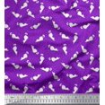 thumbnail image 1 of Soimoi Velvet Fabric Floral & Cat Animal Decor Fabric Printed Yard 58 Inch Wide, 1 of 3