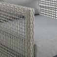 thumbnail image 3 of Modway Aura Modern Rattan & Fabric Outdoor Patio Loveseat in Gray, 3 of 9