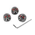 thumbnail image 4 of 3Pcs Electric Guitar Skull Knobs Metal Volume Tone Head Cap Bass Replacement Part GD304 Black, 4 of 14