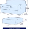 thumbnail image 3 of Housse de Canapé Extensible en Velours 4 Pcs 2024, Housse de Protection Séparée pour Coussins (Canapé Sable), 3 of 6