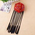 Dance Braid Yvsxxv Red Cotton Sequined Wig Braid Dance Hat for Adult Daily ...