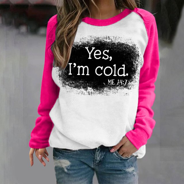 T-shirt Imprimé Oversized Sweatshirt for Women 2023 à Manches Long Col Rond Casual Tops Sweatshirt