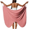 thumbnail image 1 of Sortie de Plage pour Femmes avec Sangle Ajustable, Fente Latérale Haute, Polyester Tissé Transparent, 1 Pce, 1 of 9