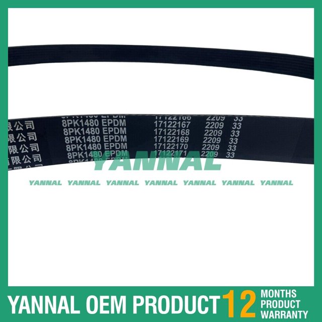 Komatsu 6D102-2 engine parts high quality belt -