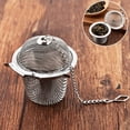 thumbnail image 1 of Stainless Steel Tea Infuser Loose Leaf Tea Strainer | Hanging Tea Steeper with Fine Mesh Filter | Brewing Compartment for Hot Water | Kitchen Tea Accessory for Home Office, 1 of 9
