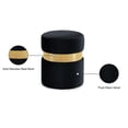 thumbnail image 3 of Meridian Furniture Hailey Contemporary Velvet Ottoman/Stool in Black, 3 of 8