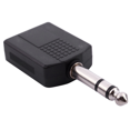 thumbnail image 2 of 3X Mono 6.35mm Male Plug to Dual 6.35mm Female Socket Splitter Adapter Connector, 2 of 6