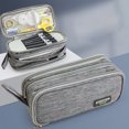 thumbnail image 4 of tredstone Linen Durable Pen Bag With Six Layers Of Classified Storage For Easy Organization Large Pencil Case black, 4 of 6