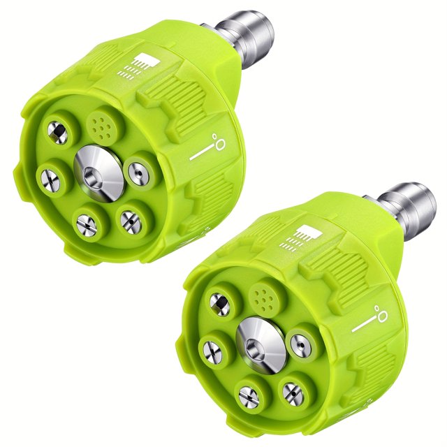 CNKOO 2 Pack 6 In 1 Pressure Washer Nozzles With 1/4 Inch Quick Changeover And Adjustable Plug Connect 4000 Psi ZZZ