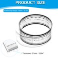 thumbnail image 2 of Uxcell Règle Flexible pour Film 150cm Échelle 0.1mm avec Lignes d'Angle R et de Largeur Règle Droite Pliante en Plastique Transparent pour Usine, Transparent, 1 Pcs, 2 of 6