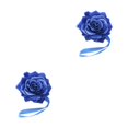 thumbnail image 4 of QualitChoice Curtain Tieback Punch-free Stylish Flower Shape Decorative Replacement Home Buckle Fastener Ornament Accessories Blue 2PCS, 4 of 6