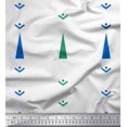 thumbnail image 1 of Soimoi Blue Modal Satin Fabric Butidar Jamdani Fabric Prints By Yard 42 Inch Wide, 1 of 2