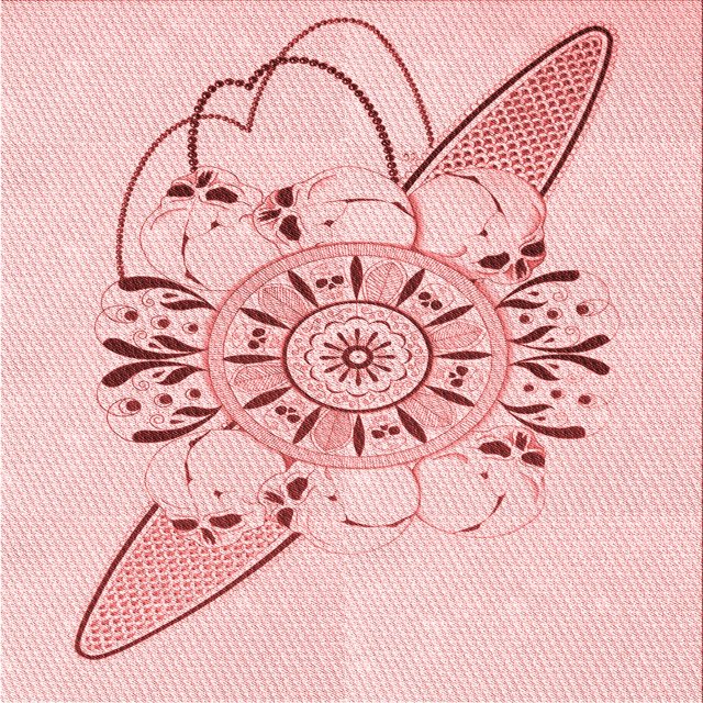 Ahgly Company Machine Washable Indoor Square Transitional Light Rose Pink Area Rugs, 6' Square