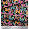 thumbnail image 3 of Soimoi Polyester Crepe Fabric Stripes & Butterfly Fabric Prints by Yard 52 Inch Wide, 3 of 5