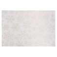 thumbnail image 1 of Vinyl Placemat (Gold Snowflake On White) - Set of 12, 1 of 2