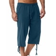 thumbnail image 1 of Weiqiqre Mens Pants Solid Color Casual Pants Casual Loose Straddle Pants Amall Foot Pants Full Length Pants Perfect for Outdoor Work and Casual Streetwear in Spring and Fall Seasons, 1 of 7