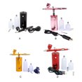 thumbnail image 4 of Mini Airbrush Compressor Universal Rechargeable Nail Art Airbrush Set with Long Decor Tattooing Small Pump Design Paint Spray Tool Painting Fitting Pink, 4 of 7