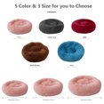 thumbnail image 2 of Labymos Cat Bed Dog Bed Soft Plush Round Pet Bed Warming Washable Round Bed, 2 of 8