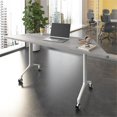thumbnail image 4 of Scranton & Co Engineered Wood 72-inch Trapezoid Modular Conference Table in Gray, 4 of 8