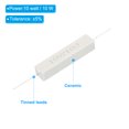 thumbnail image 3 of Unique Bargains 5Pcs 1 Ohm Resistors, 10W Ceramic Cement Resistor Power Cement Resistor Kit Tolerance 5% for Power Adapters Audio, 3 of 4