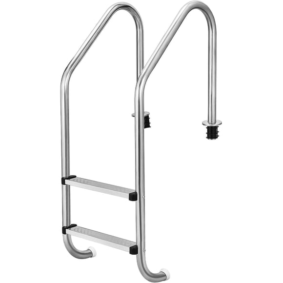 Cherish Heavy Duty Stainless Steel Pool Steps – Non-Slip Swimming Pool Ladder for Deep End, 380lbs Load, Easy Assembly, Indoor/Outdoor Pools
