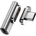 thumbnail image 1 of KOMI 100W USB C Magnetic Adapter, 20 Pin PD Fast Charge Magnetic Breakaway USB-C Right Angle Adapter for MacBook, Galaxy S24 Ultra, iPad Pro, Nintendo Switch, ROG Ally, Steam Deck, Gamepad(1 Pack), 1 of 5