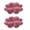 Rose, variante sur yulier Plateau de Service Divisé 2 Pcs, 4 Assiettes de Service en Plastique à 4 Sections, Assiettes en Forme de Fleur pour Fruits Assiettes pour Collations Plateau de Service pour Bonbons et Noix, 9"x1.46 Pouces, Vert Menthe