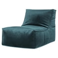 thumbnail image 1 of Fauteuil poire Gouchee Home Rock Velvet Pétrole – Velours polyester avec rembourrage en billes de polystyrène, adapté aux adultes et aux adolescents, siège léger et portable pour dortoir ou salon, 1 of 4