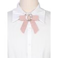 thumbnail image 4 of INSPIRE CHIC Nœud Papillon pour Femmes Accessoires Unisexes Col Épingle Rose, 4 of 4