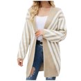 thumbnail image 2 of Chemises d'Automne pour Femmes, Cardigan Décontracté à Manches Imprimées, Manteau Long en Tricot pour Femmes en Liquidation, 2 of 7